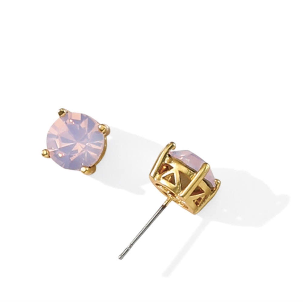 Pink Opal Impression Earrings. - Picture 2 of 2